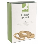 Q-Connect KF14686 - Gomas elásticas, 90 mm, caja de 1 kg