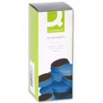 Q-Connect KF02634 - Imanes para pizarra magnética, 20 mm, caja de 10 unidades, color azul
