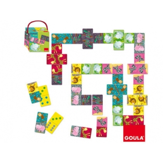 Goula 53416 - Juego didáctico, dominó animales de la selva