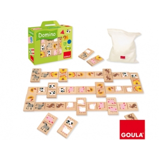 Goula 50267 - Juego didáctico, dominó granja