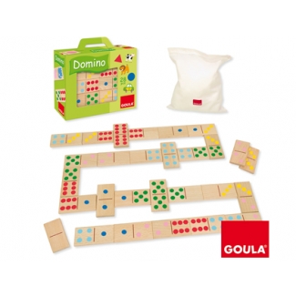 Goula 50263 - Juego didáctico, dominó topycolor