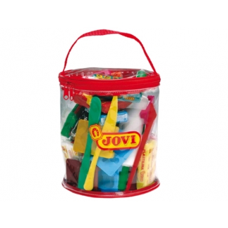 Jovi 340 - Plastilina, bolso set de modelaje, herramientas de modelaje, plastilina colores surtidos