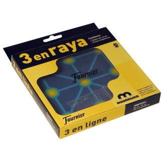 Fournier 32843 - Juego de mesa, tres en raya magnético, 16 x 16 cm