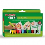 Alpino Crea Textile Wax PX000001 - Ceras de colores, caja de 12 colores