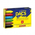Dacs DA050260 - Ceras blandas, caja de 6 colores