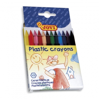 Jovi 912 - Ceras duras, forma hexagonal, caja de 12 colores