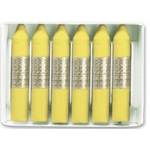 Manley 4 - Ceras blandas, caja de 12 unidades, color amarillo claro