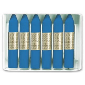 Manley 19 - Ceras blandas, caja de 12 unidades, color azul prusia