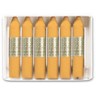 Manley 26 - Ceras blandas, caja de 12 unidades, color ocre