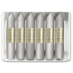 Manley 75 - Ceras blandas, caja de 12 unidades, color plata