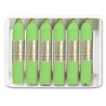 Manley 22 - Ceras blandas, caja de 12 unidades, color verde amarillento