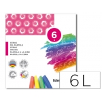 Liderpapel BD24 - Ceras blandas, caja de 6 colores