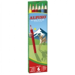 Alpino 653 - Lápices de colores, caja de 6 colores