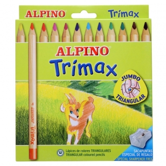 Alpino Trimax AL000113 - Lápices de colores, caja de 12 colores