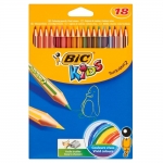 Bic Kids Tropicolors 832567 - Lápices de colores, caja de 18 colores