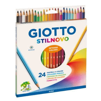 Giotto Stilnovo 256600 - Lápices de colores, caja de 24 colores