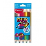 Maped Color Peps Duo 829600 - Lápices de colores, caja de 12 lápices