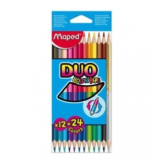 Maped Color Peps Duo 829600 - Lápices de colores, caja de 12 lápices