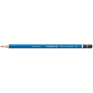 Staedtler Mars Lumograph 100 - Lápiz de grafito, 2B