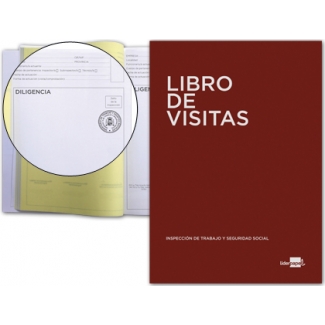 Liderpapel LV01 - Libro de visitas, castellano, tamaño A4, 100 hojas