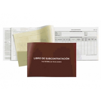 Miquelrius 5389 - Libro de subcontratación, catalán, tamaño A4, 20 hojas