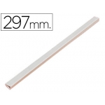 Lomera plástico, tamaño A4, color blanco