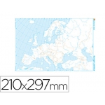 Teide - Mapa mudo b/n, Europa, tipo político, A4