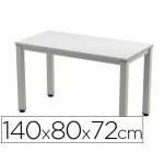 Mesa de oficina Rocada executive aluminio /gris 140x80 cm