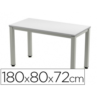 Mesa de oficina Rocada executive aluminio /gris 180x80 cm