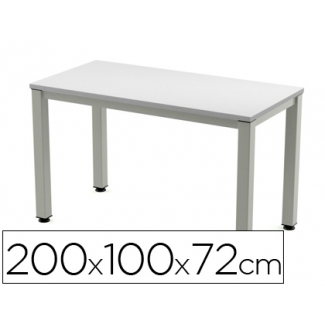 Mesa de oficina Rocada executive aluminio /gris 200x100 cm