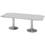 Mesa reunion meeting estructura aluminio tablero color gris 220x100x72 cm