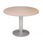 Mesa reunion redonda meeting estructura aluminio tablero color gris 120 cm diámetro