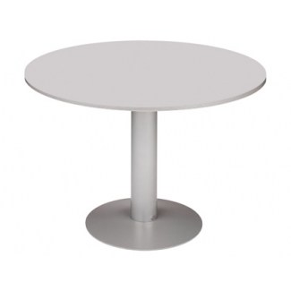 Mesa reunion redonda meeting estructura aluminio tablero haya 100 cm diámetro