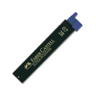 Faber-Castell 9067 2B - Minas de grafito, 0,7 2B, estuche de 12 unidades