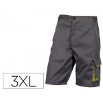 Deltaplus M6BERGR-3X - Pantalón corto de trabajo, color gris, talla 3XL