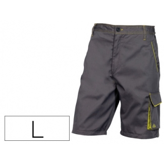 Deltaplus M6BERGR-GT - Pantalón corto de trabajo, color gris, talla L