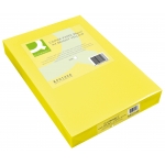 Q-Connect KF16266 - Papel de color, A4, 80 gramos, color amarillo neón, paquete de 500 hojas