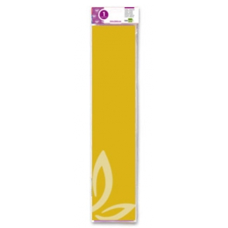 Liderpapel CP03 - Papel crespón, 50 cm x 2,5 m, color amarillo oro