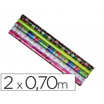 Papel fantasía color navidad papel metalizado rollo de mt papel de 60 grs