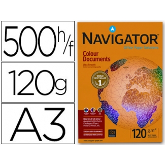 Navigator Colour Documents - Papel, A3, 120 gramos, paquete de 500 hojas