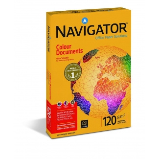 Navigator Colour Documents - Papel, A4, 120 gramos, paquete de 250 hojas