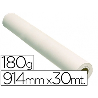 Fabrisa 79103018MB - Papel fotográfico para plotter, 914 mm x 30 mt, 180 gramos