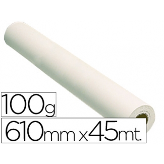 Fabrisa 76104510MB - Papel reprografía estucado mate para plotter, 610 mm x 45 mt, 100 gramos