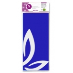 Liderpapel SE05 - Papel seda, tamaño 52x76 cm, 18 gr/m2, color azul, bolsa de 5 hojas