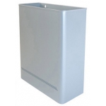 Sie 98-P - Papelera metálica de pared, 24 litros, color plata