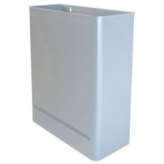 Sie 98-P - Papelera metálica de pared, 24 litros, color plata