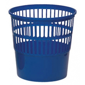 Q-Connect KF15148 - Papelera de plástico, 15 litros, color azul