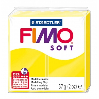 Staedtler Fimo Soft 8020-10 - Pasta para modelar, 57 gramos, color amarillo limón