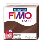Staedtler Fimo Soft 8020-75 - Pasta para modelar, 57 gramos, color chocolate