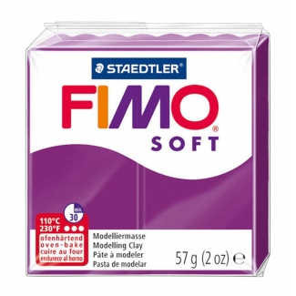 Staedtler Fimo Soft 8020-61 - Pasta para modelar, 57 gramos, color purpura